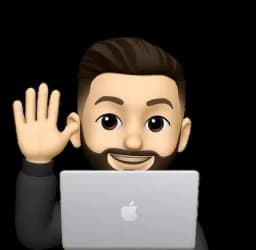 Emoji working on computer
